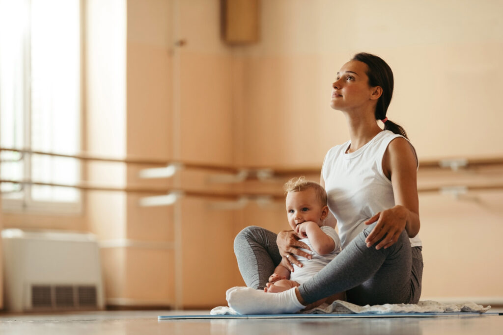yoga class for mom and toddler